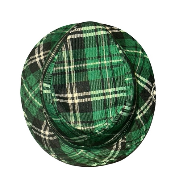 Green Plaid Fedora Hat perfect for St.Patty’s Day! ☘️ - Picture 7 of 17